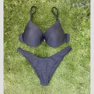 Matte Swim Bikini Black XLarge